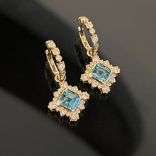 Load image into Gallery viewer, Adeline Drop Earrings with Detachable Diamond Hoops
