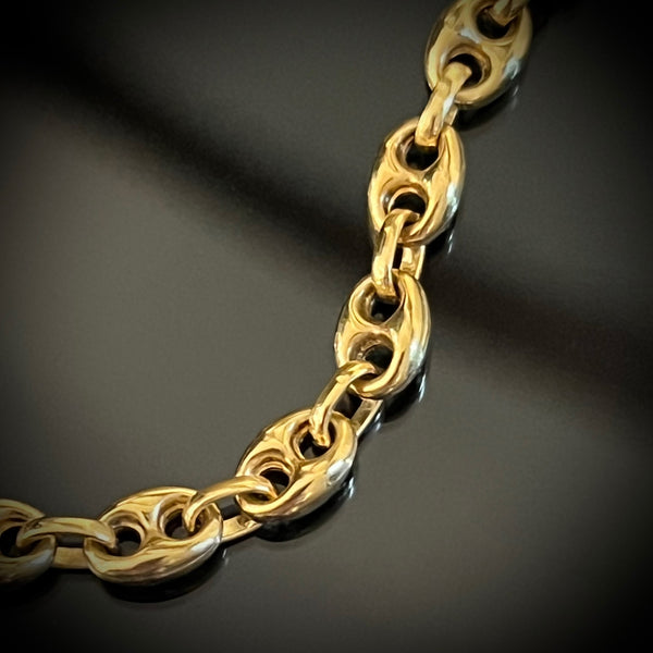 Puffy Anchor Chain Bracelet