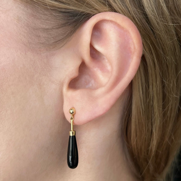 Onyx Drop Earrings