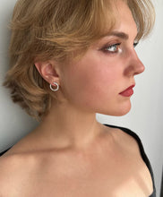 Load image into Gallery viewer, Diamond Curve Earrings
