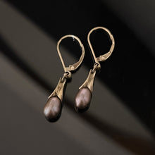 Load image into Gallery viewer, Calyx Pearl Drop Earrings
