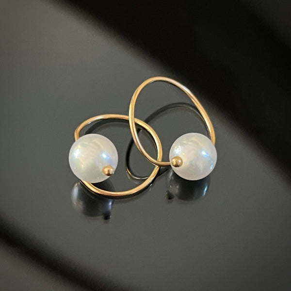 Curl Pearl Earrings #3