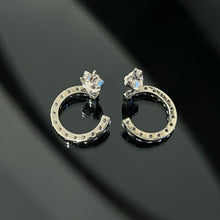 Load image into Gallery viewer, Diamond Curve Earrings
