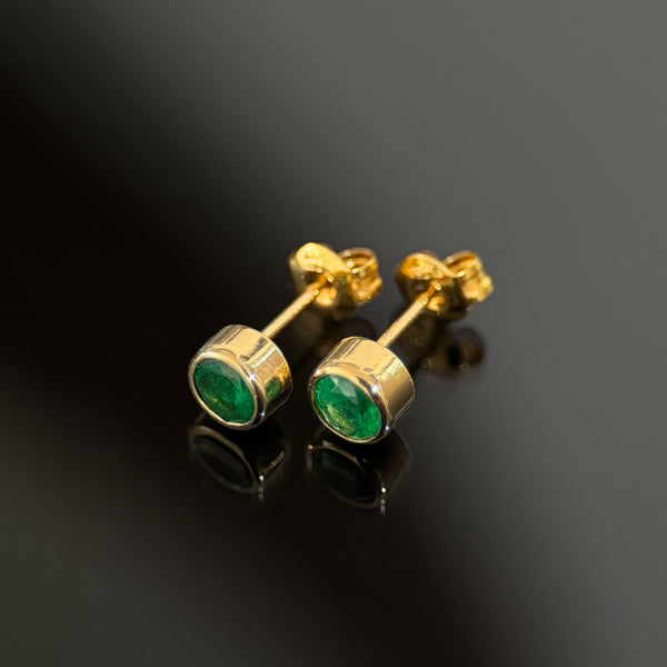 Emerald Stud Earrings