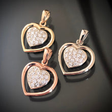 Load image into Gallery viewer, Floating Heart Diamond Pendant
