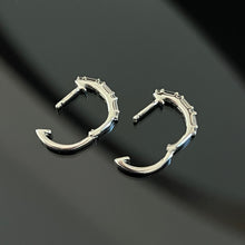 Load image into Gallery viewer, Mini Baguette Diamond Earrings
