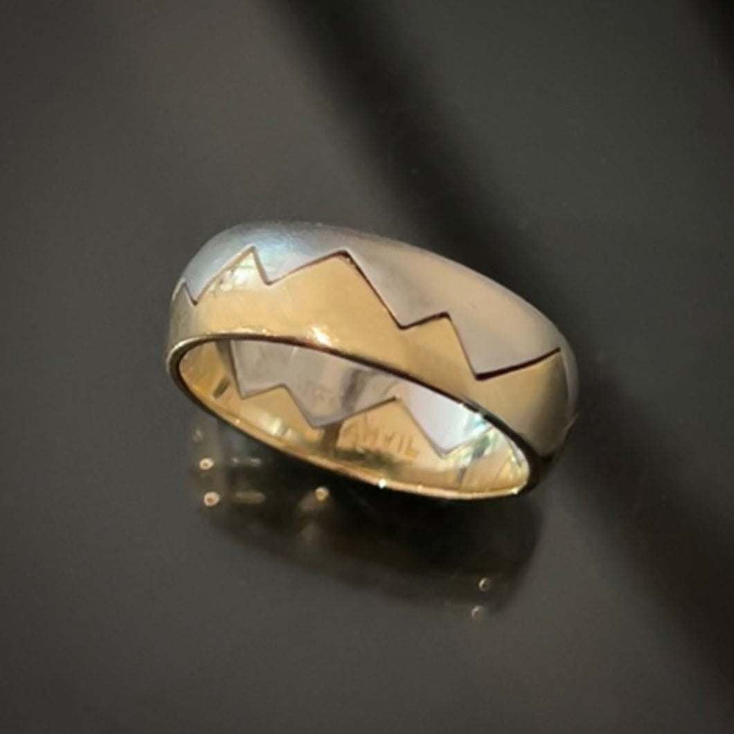 Mountain Puzzle Ring