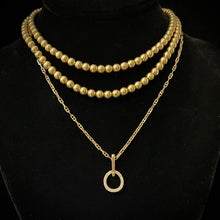 Load image into Gallery viewer, Vintage Gold Bead Necklace
