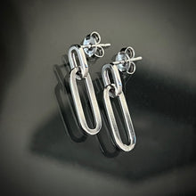 Load image into Gallery viewer, Paperclip Dangle Earrings

