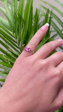 Load and play video in Gallery viewer, Pink Tourmaline Diamond Ring

