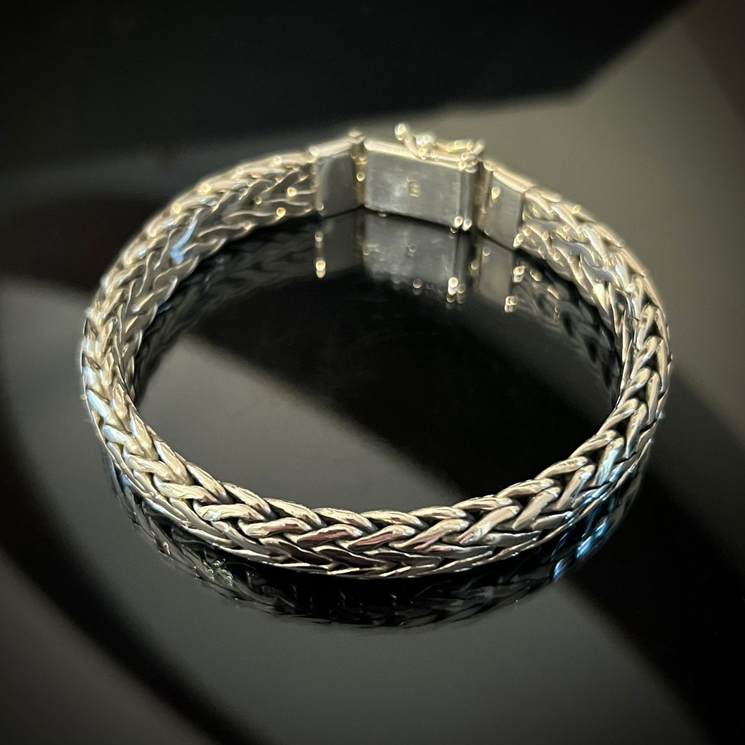 Silver Chevron Bracelet