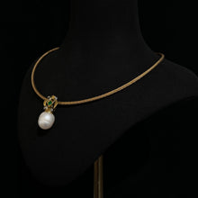 Load image into Gallery viewer, Pearl Emerald Pendant
