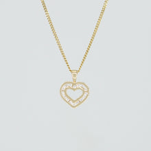 Load image into Gallery viewer, Double Heart Diamond Pendant
