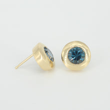 Load image into Gallery viewer, London Blue Topaz Stud Earrings
