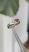 Load and play video in Gallery viewer, Pink Rhodolite Garnet Diamond Ring
