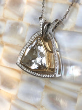 Load image into Gallery viewer, White Topaz Diamond Pendant
